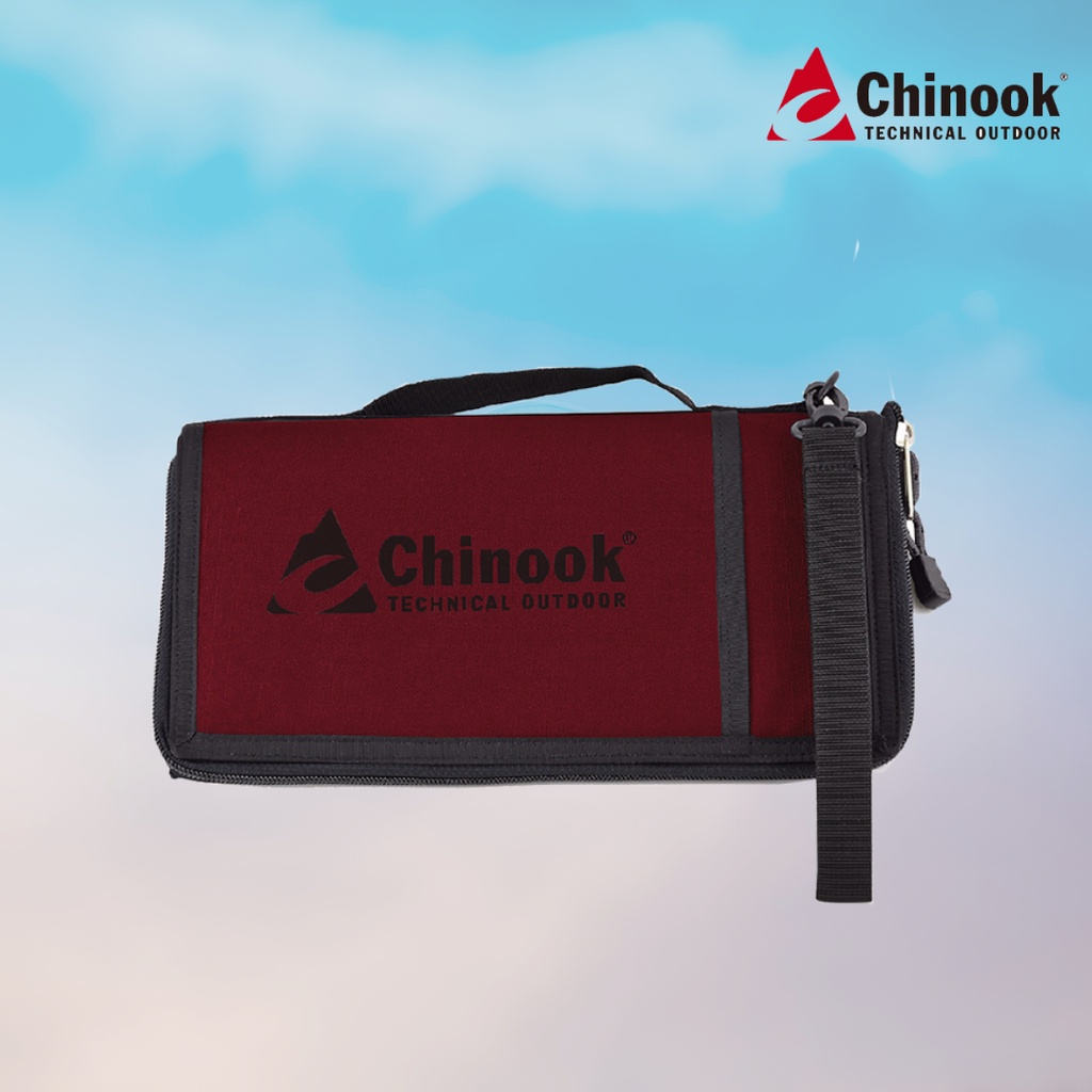 【Chinook】旅行便攜收納袋(露營用具)-低調紅✿30E009
